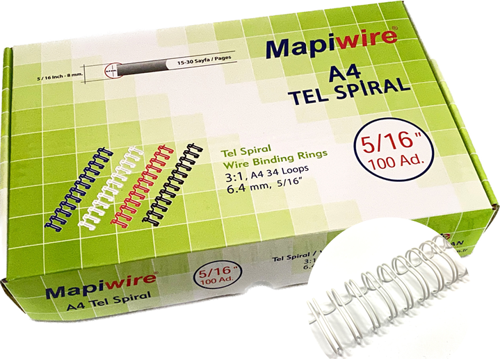 WİRE 5/16 KUTU TEL BEYAZ    100 AD.