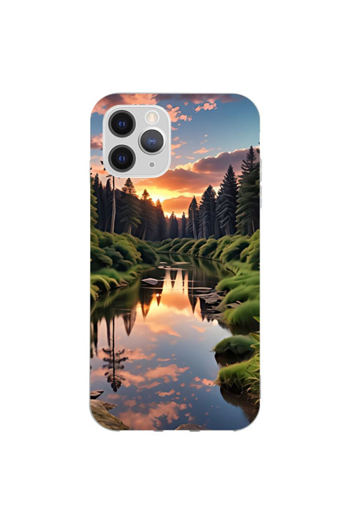 İphone X Kaplama Dağ Dere
