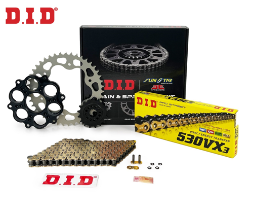 ZİNCİR DİŞLİ SETİ DUCATI MULTISTRADA S (1260 cc)  (2018-2021) / DUCATI / MULTISTRADA S / 1260cc / ZİNCİR: DID-530VX3 (Go