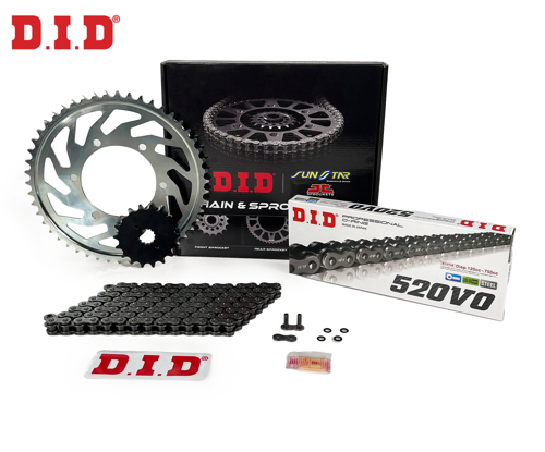ZİNCİR DİŞLİ SETİ HONDA CB 500F (500 cc) (2013-2019) / HONDA / CB 500F / 500cc / ZİNCİR: DID-520 ORING-112 / ÖN DİŞLİ:
