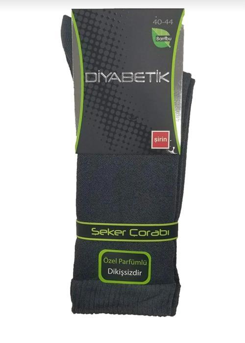 8100 ERKEK BAMBU DİYABETİK ŞEKER ÇORAP 12 ADET