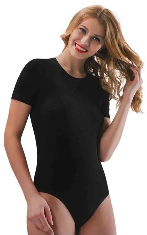 6182 BAYAN KISA KOLLU ÇITÇITLI BODY TEKLİ