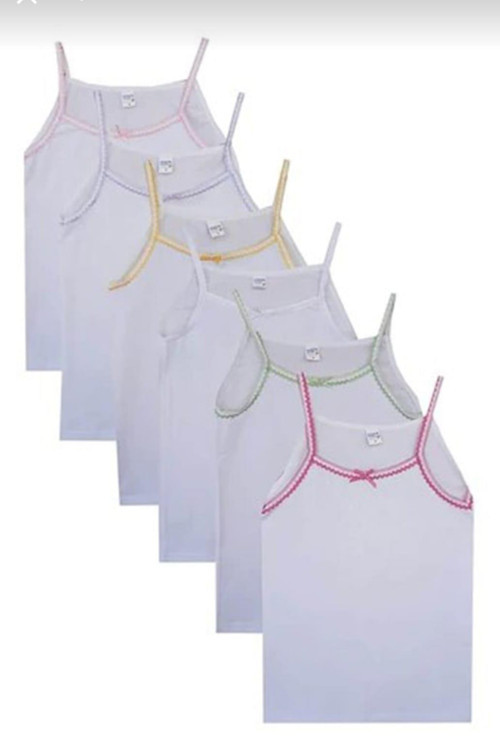 0048 KIZ ÇOCUK İP ASKILI ATLET 6 ADET