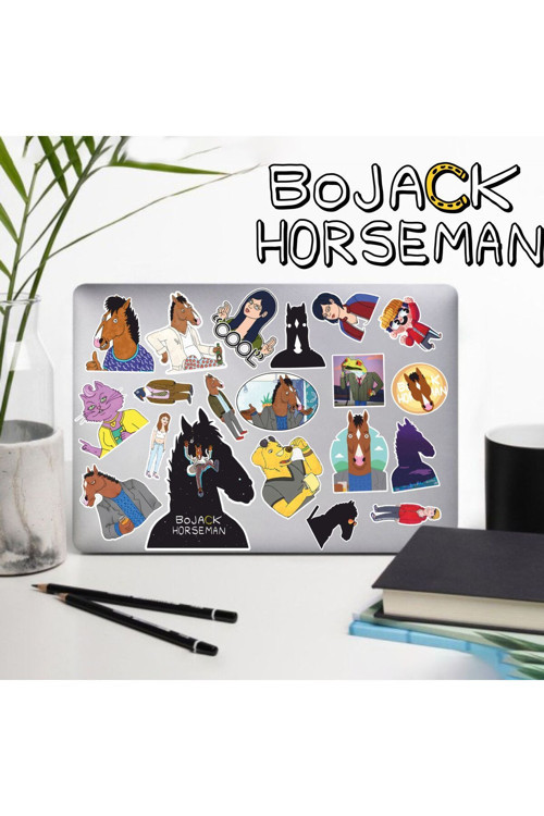 Bojack Horseman Seri 1 Sticker Seti | Laptop Ajanda Tablet Telefon Defter Etiket Bullet Journal