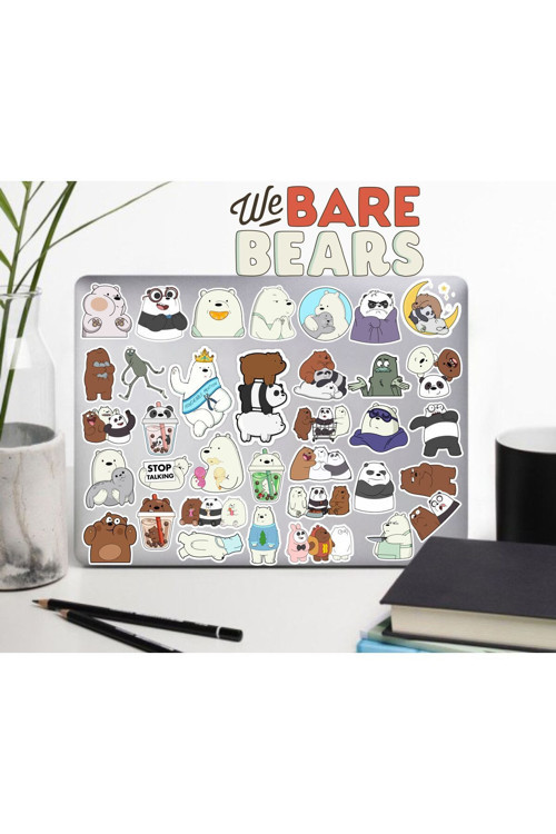 We Are Bears Seri 2 Sticker Seti | Laptop Ajanda Pc Tablet Telefon Defter Etiket Bullet Journal