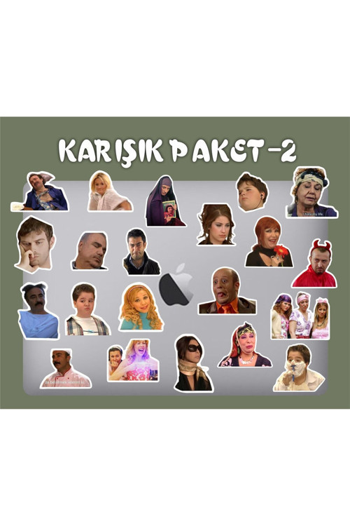 Karışık Mix Seri 2 Sticker Seti | Laptop Ajanda Notebook Tablet Telefon Defter Etiket Bullet Journal