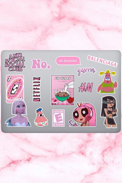 Pretty Sticker Seti | Laptop Ajanda Pc Tablet Telefon Defter Etiket Bullet Journal