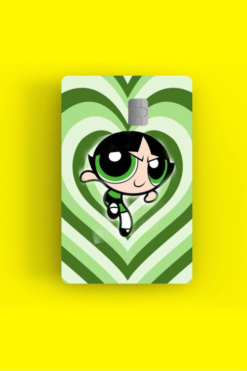 Buttercup Tasarımlı | Kart Kaplama Stickeri | Kredi/Banka Kartı Için Uyumlu