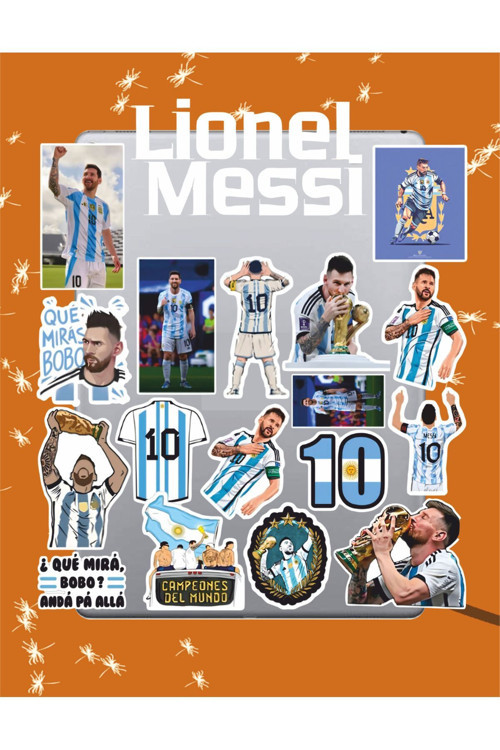 Lionel Messi Sticker Seti | Laptop Ajanda Pc Tablet Telefon Defter Etiket Bullet Journal