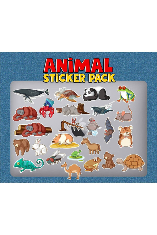 Hayvanlar Sticker Seti | Laptop Ajanda Notebook Tablet Telefon Defter Etiket Bullet Journal