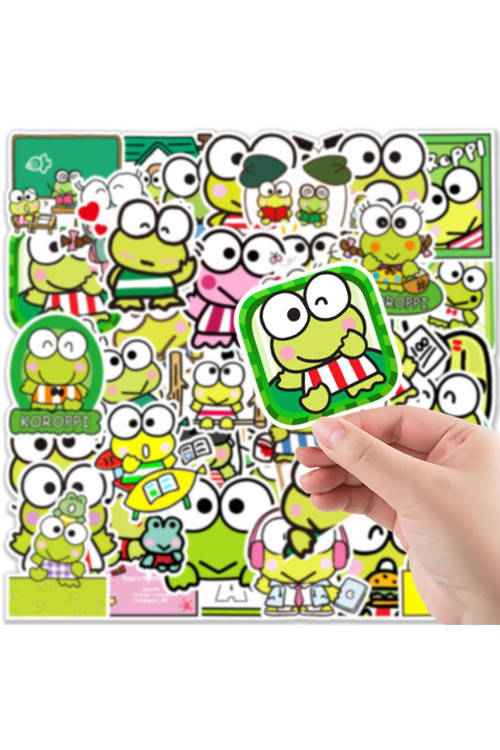 Hediyene Bak Keroppi Keroppi Macbook Notebook Tablet Telefon Ajanda Laptop Defter Sticker Seti
