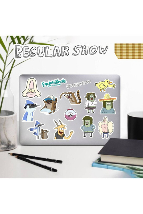 Hediyene Bak Regular Macbook Notebook Tablet Telefon Ajanda Laptop Defter Sticker Seti