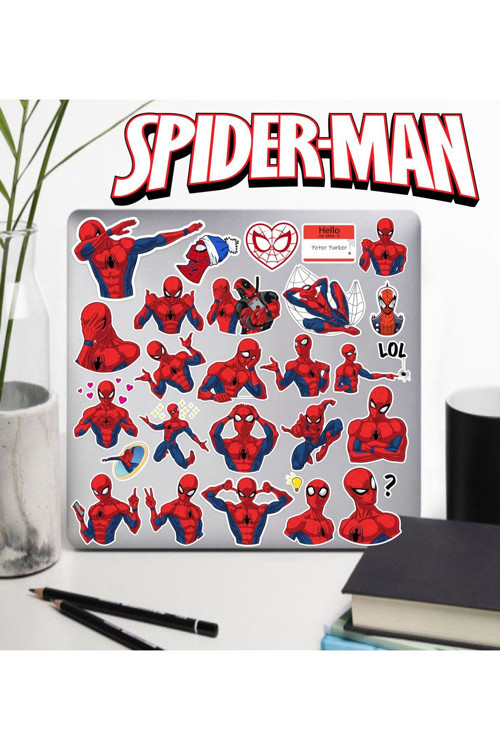 Örümcek Adam Seri 1 Sticker Seti | Laptop Ajanda Pc Tablet Telefon Defter Etiket Bullet Journal