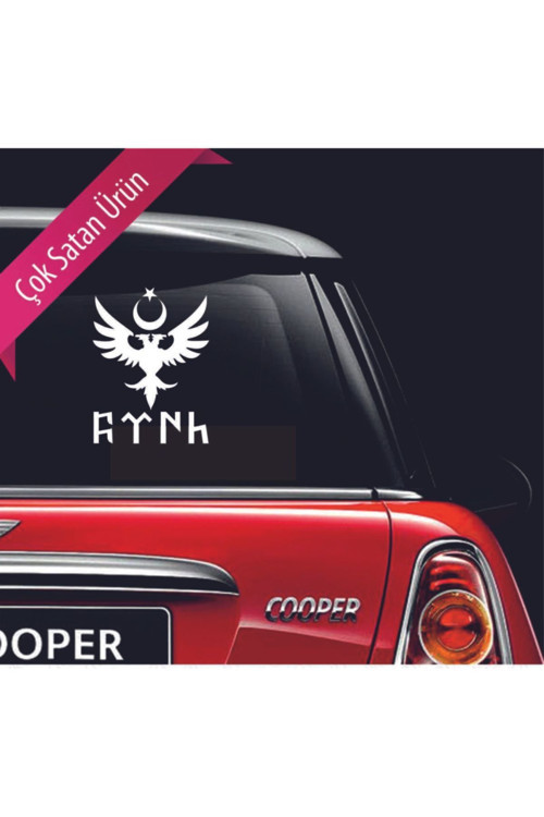 Hediyene Bak Kartal Çift Başlı Kartal Türk Sticker Oto Araba Sticker Modifiye Tuning Çıkartma Etiket 27X37 Cm