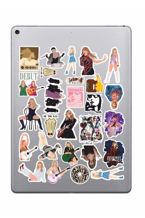 Hediyene Bak Taylor Swift Sticker Paketi Bullet Journal Defter Çıkartma Ajanda Laptop Etiket