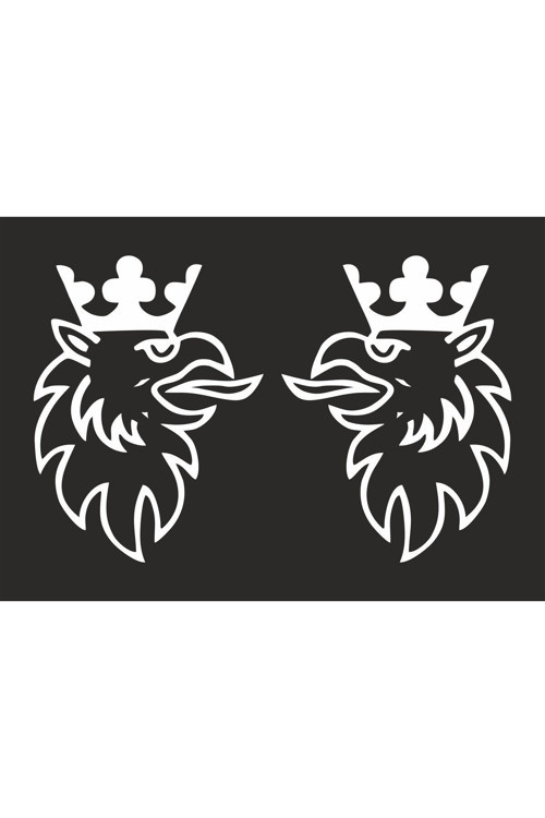 Hediyene Bak Scania Kral Kartal & Sağ Sol Çift Kapı Araba, Oto, Kamyon, Traktör Sticker 40X40 Cm 2 Adet