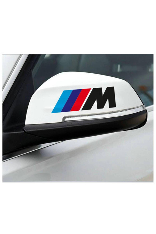Bmw M Ayna Dikiz Aynası Oto Sticker 15X5 Cm 2'Li