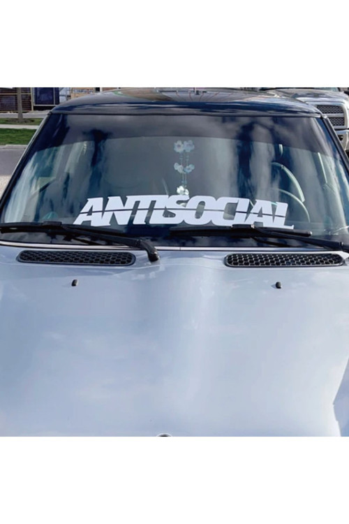 Hediyene Bak Antisocial Araç, Araba, Oto, Motorsiklet, Kask, Laptop, Cam Sticker 30X5 Cm