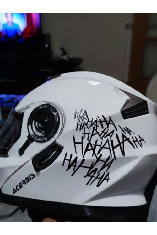 Ha Ha Ha Araç, Araba, Oto, Motorsiklet, Kask, Laptop, Cam Sticker 25X23 Cm