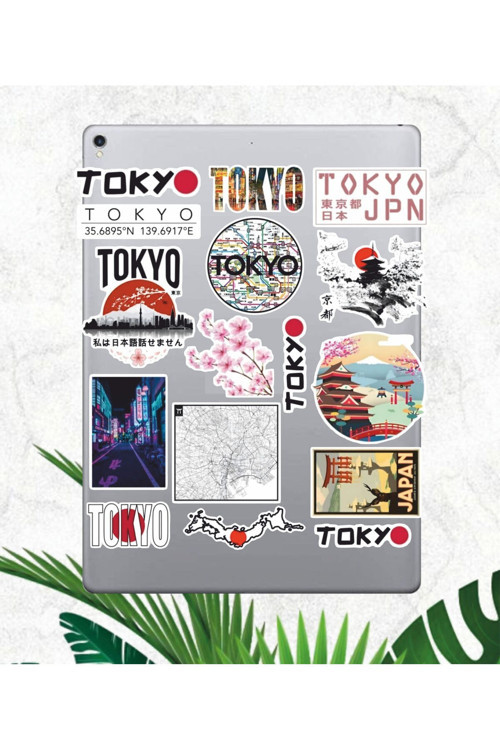 Hediyene Bak Japonya - Tokyo Temalı Sticker Seti | Bullet Journal Sticker | Defter | Çıkartma | Scrapbook