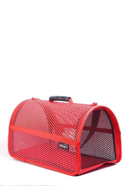 Flybag Voyager Fileli Model Kedi Köpek Taşıma Çantaları - Kırmızı