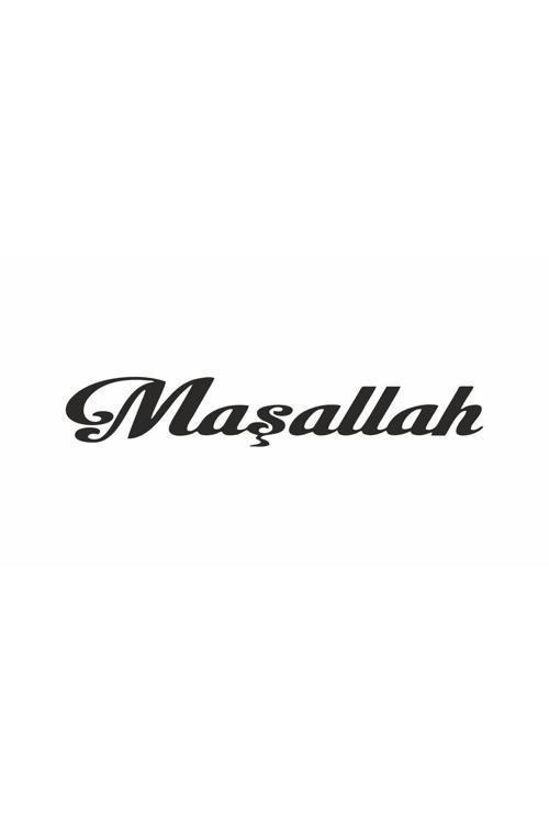 Maşallah Yazılı Araç, Araba, Oto, Motorsiklet, Kask, Laptop, Cam Sticker 24X4 Cm