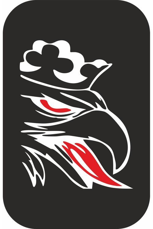 Kral Kartal Sticker Araba Kamyon Traktör Sticker Oto Sticker 40X40 Cm