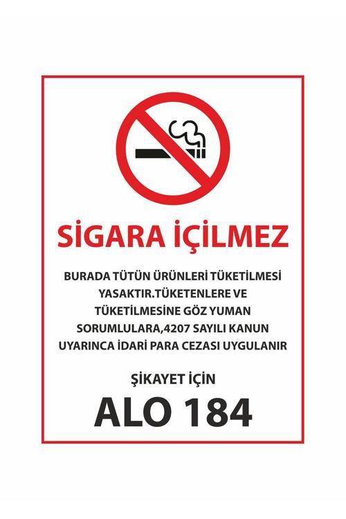 Sigara İçilmez Uyarı Levhası 25X35 Cm Dekota Levha
