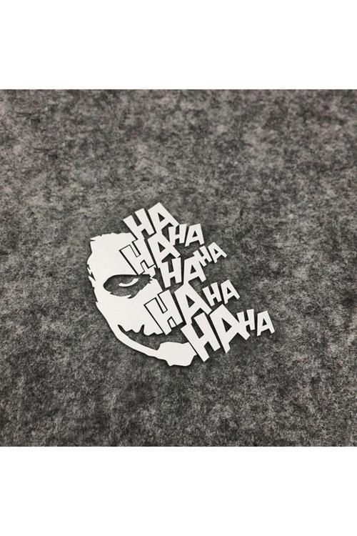 Joker Ha Ha Ha Araç, Araba, Oto, Motorsiklet, Kask, Laptop, Cam Sticker 20X18 Cm
