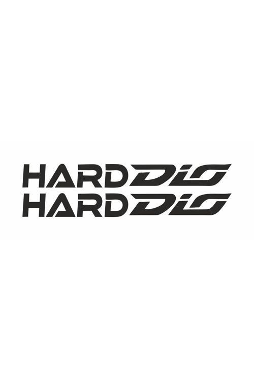 Harddio Yazılı Araç, Araba, Oto, Motorsiklet, Kask, Laptop, Cam Sticker 35X4 Cm 2'Li