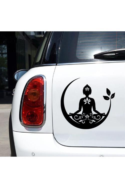Hediyene Bak Buda Çakra Araç, Araba, Oto, Motorsiklet, Kask, Laptop, Cam Sticker 18X17 Cm