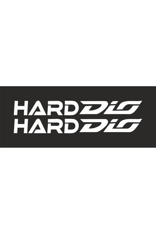 Harddio Yazılı Araç, Araba, Oto, Motorsiklet, Kask, Laptop, Cam Sticker 35X4 Cm 2'Li