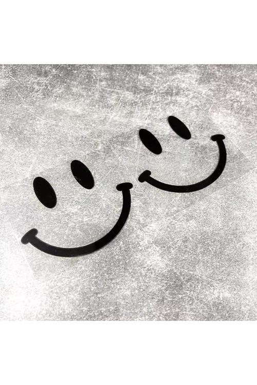 Emoji Gülen Yüz Araç, Araba, Oto, Motorsiklet, Kask, Laptop, Cam Sticker 14X10 Cm 2'Li