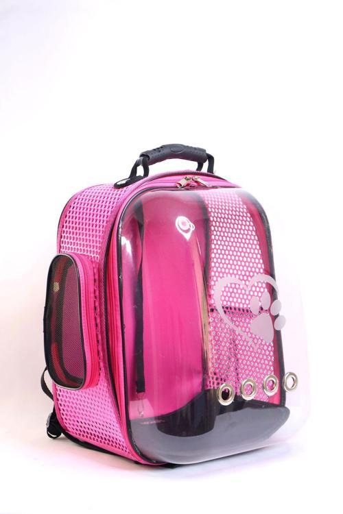 Zenith Astronot Model Kedi Köpek Taşıma Çantaları - Pembe