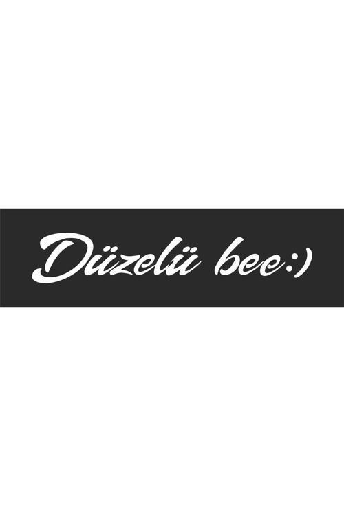 Hediyene Bak Düzelü Be Araç, Araba, Oto, Motorsiklet, Kask, Laptop, Cam Sticker 30X5,5 Cm