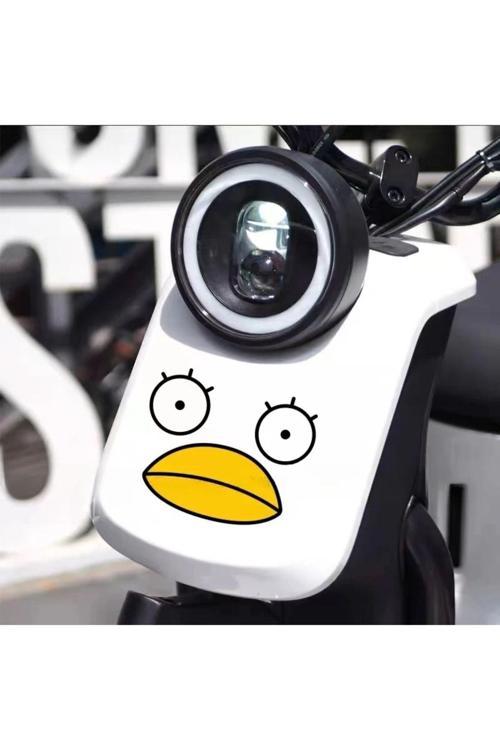 Hediyene Bak Anime Ördek Cam Oto Motor Kask Dikiz Aynası Araba Sticker 12 X 10 Cm