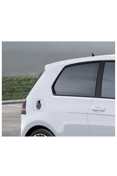 Hediyene Bak Depo Kapağı El Bombası Araç, Araba, Oto, Motorsiklet, Kask, Laptop, Cam Sticker 10 X 6,5 Cm