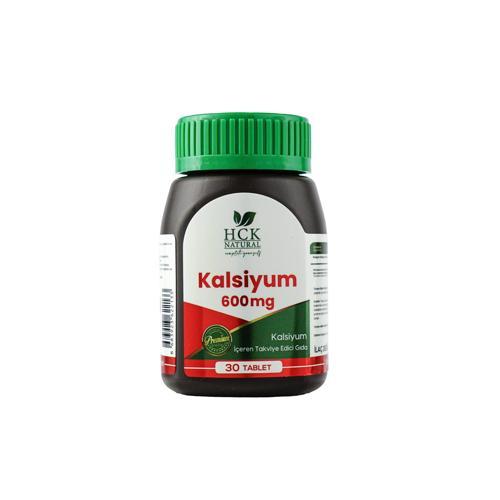 Hck Natural Kalsiyum Karbonat 600 Mg 30 Tablet