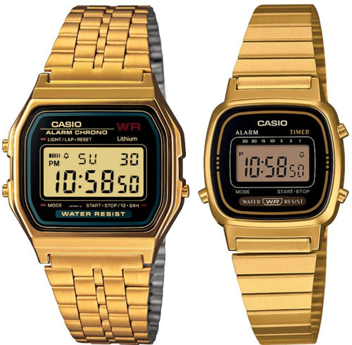A159WGEA-1DF-LA670WGA-1DF Retro Çift Kol Saati (Kadın-Erkek)