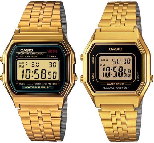 A159WGEA-1DF-LA680WGA-1DF Retro Çift Kol Saati (Kadın-Erkek)