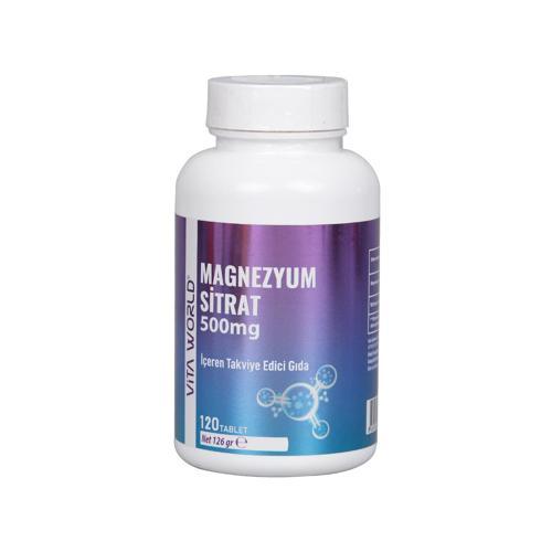 Vıtaworld Magn. Citrate 500 Mg 120 Tb