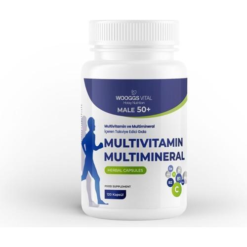 Wooggs Vıtal Multıvıtamın Ve Multımıneral Men 50+ Iteg 120 Kapsul