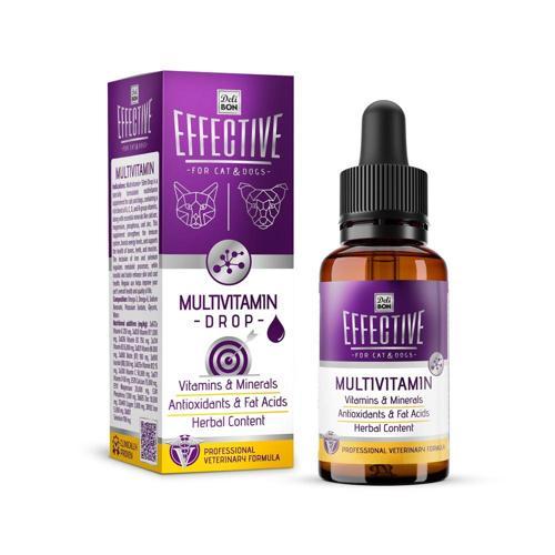 EFFECTİVE KEDİ VE KÖPEK TAKVİYE ÜRÜNLERİ MULTİVİTAMİN 50ML