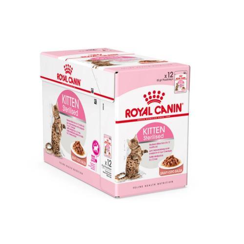 Feline Health Nutrition Kitten Sterilised Gravy 12x85 Gr
