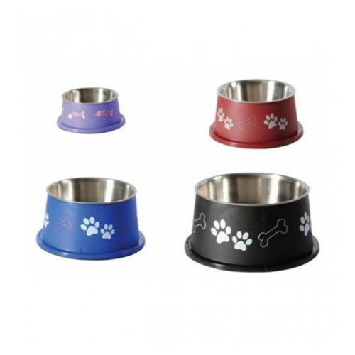 KEDİ KÖPEK ÇELİK MAMA SU KABI  11 CM 300 ML