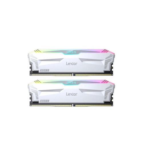 Ares White RGB 32GB (2x16GB) 6400MHz CL32 DDR5 Gaming Ram (LD5EU016G-R6400GDWA)