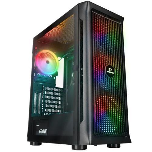Prolix Mesh 650W 80+ Siyah Temperli Cam 4x120mm ARGB Fan ATX Mid-Tower Gaming (Oyuncu) Kasası