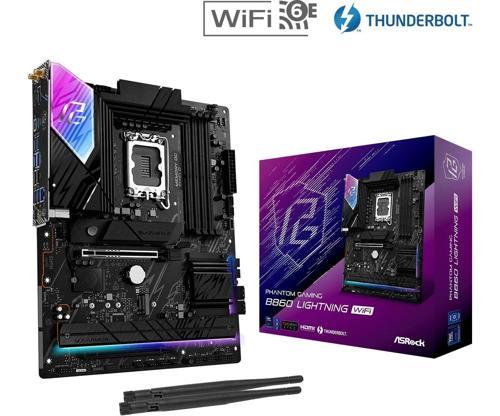 B860 Lightning WiFi LGA1851 DDR5 8933MHz+(OC) ATX Gaming (Oyuncu) Anakart