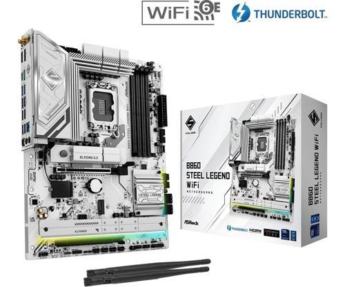 B860 Steel Legend WiFi LGA1851 DDR5 8666MHz+(OC) ATX Gaming (Oyuncu) Anakart