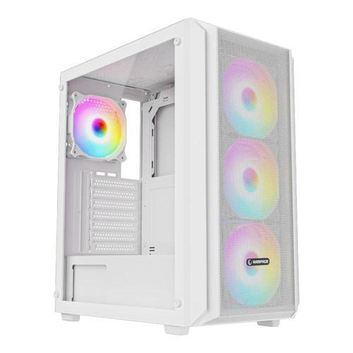 Beta Mesh 650W 80+ Beyaz Temperli Cam 4x120mm ARGB Fan ATX Mid-Tower Gaming (Oyuncu) Kasası